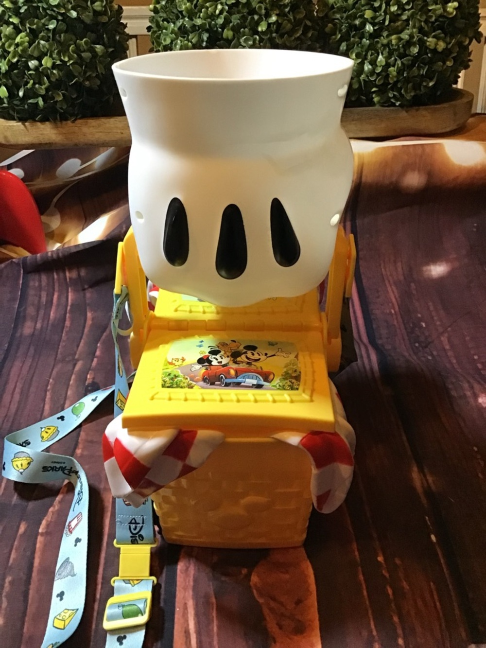 Disney parks Mickey & Minnie Mouse runaway railway picnic basket popcorn